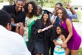 African American Student Celebrates Graduation