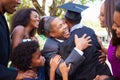 African American Student Celebrates Graduation