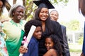 African American Student Celebrates Graduation