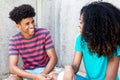 African american teens have fun Royalty Free Stock Photo