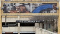 `An African-American Tradition`, a glass & porcelain tile mural by Mike Mandel on the Western Heritage Parking Garage. Royalty Free Stock Photo