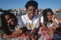 African American woman and her daughters