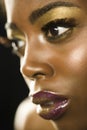 African American Woman With Highfashion Makeup Royalty Free Stock Photo