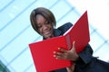 African american woman in office