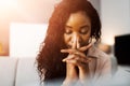 African American Woman Praying Royalty Free Stock Photo