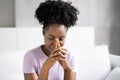 African American Woman Praying Royalty Free Stock Photo