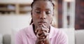 African American Woman Praying Royalty Free Stock Photo