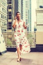 Young African American Businesswoman working in New York Royalty Free Stock Photo