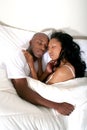 African Amrican Couple in Bed