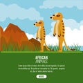 African animals cartoon