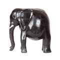 African Antique Black Ebony Statue of Elephant