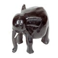 African Antique Black Ebony Statue of Elephant