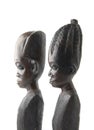 African art - man and woman Royalty Free Stock Photo