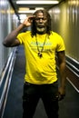 African Artist Tiken Jah Fakoly from Cote d`Ivoire posing for a photo