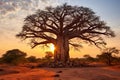 African Baobab (Adansonia) - Africa (Generative AI)