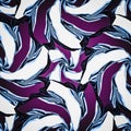 African based twirl flower type seamless pattern