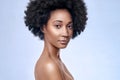 African black model flawless skin Royalty Free Stock Photo