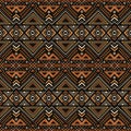 African bogolan, mud cloth seamless pattern Royalty Free Stock Photo