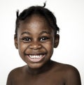 African boy smiling happiness portrait shoot