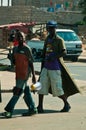 African boys in the street