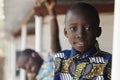 African brother and sister smiling and laughing outdoors Royalty Free Stock Photo