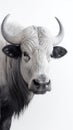 African Buffalo. Untamed Beauty in Minimalism. Generative AI