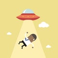 African businessman abducted by UFO.
