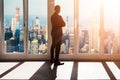 African Businessman Viewing City Downtown