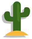 African cactus, icon Royalty Free Stock Photo