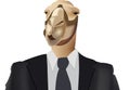 African camel in jacket and tie Royalty Free Stock Photo