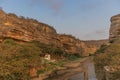 African canyons with river. Sumbe. Angola.
