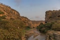 African canyons with river. Sumbe. Angola.