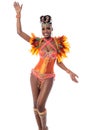 African carnival dancer posing Royalty Free Stock Photo