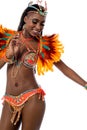 African carnival dancer posing Royalty Free Stock Photo