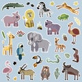 African cartoon animals