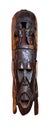African carved wooden face masks