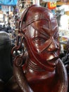 African carved wooden heads Kenya