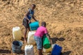 Children collecting water