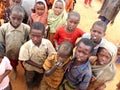 African Children in Refugee Camp Royalty Free Stock Photo