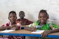 Educational Classroom in Typical African School in Bamako, Mali Royalty Free Stock Photo