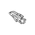african cichlids isometric icon vector illustration