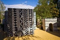 African clay huts at Zoo Safari, Dvur Kralove Royalty Free Stock Photo