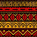 African colors ethnic art seamless pattern