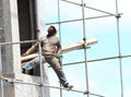 African construction worker.