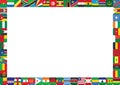 African countries flags Royalty Free Stock Photo