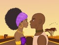 African couple