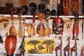 African craft items for sale at the market in Iringa in Tanzania