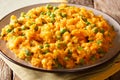 African cuisine - Irio puree of sweet potato with green peas and