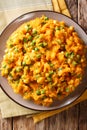 African cuisine - Irio puree of sweet potato with green peas and