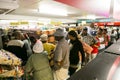 African customers shopping at local Pick n Pay supermarket grocery store